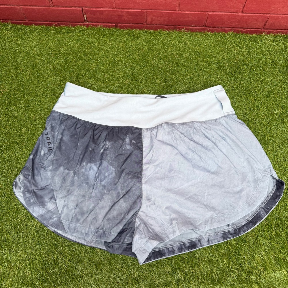 Nike Trail Running Shorts Large Grey Tie Dye Gorpcore Athletic Lightweight
